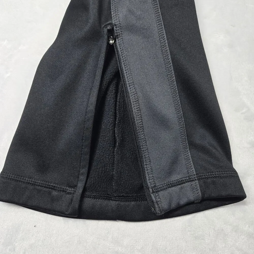 Nike Pants Size XL (32x30) Black Therma Fit Swoosh‎ Track Sweatpants Ankle Zip